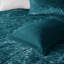 Literie en velours bleu sarcelle pour lit double / grand lit, coussin décoratif, housse de couette moderne lavable à la machine et facile à laver-119383989-119383986
