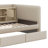 Twin-Sized Fabric-Upholstered Daybed Complete With Drawers, Shelving, Flip-Open Cabinets, And A Side Table-1866371154