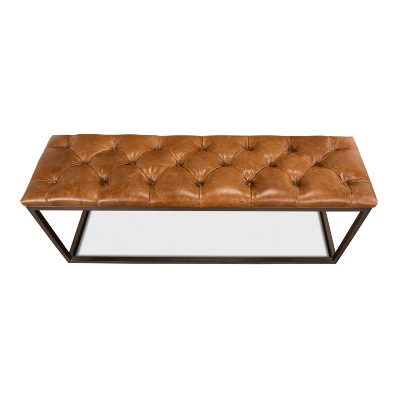 Cologne Leather Dining Bench
