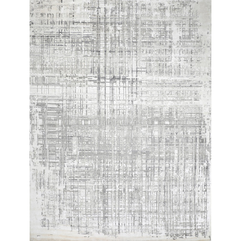 Abstract Area Rug, Rectangle 7'9" x 9'9"
