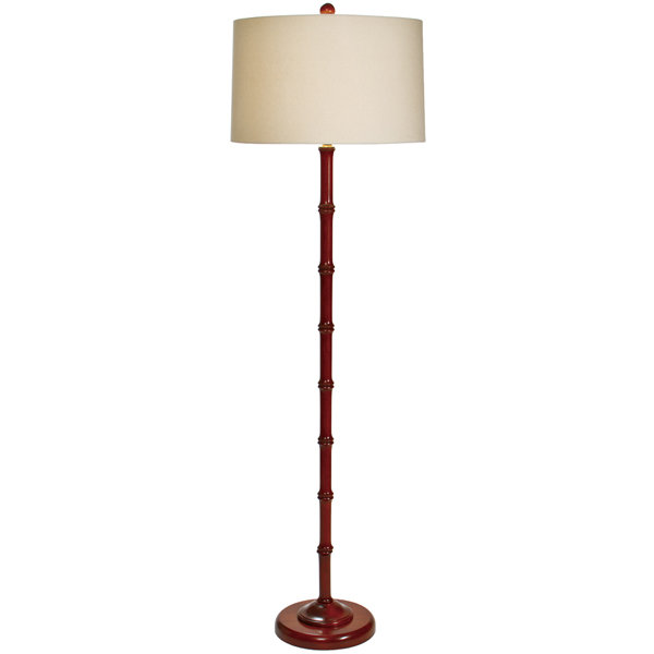 Vecchio Tall 65'' Traditional Floor Lamp, Mocha, Oatmeal