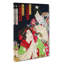 Lady & Man With A Fan by Toyohara Kunichika - Wrapped Canvas Painting-55304356