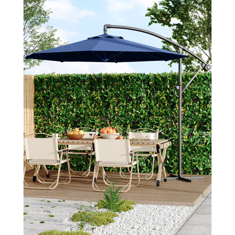 300cm Tilt Cantilever Parasol, Navy