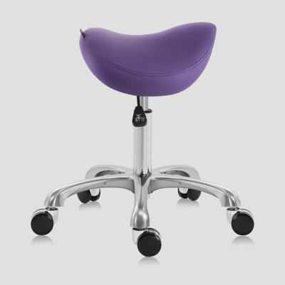 Ergonomic Saddle Stool Adjustable Pneumatic Swivel Rolling Saddle Seat Stool With Wheels For Medical Hygienic Spa Massage Salon Home And by Latitude Run