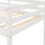 Lit mezzanine avec escalier, blanc