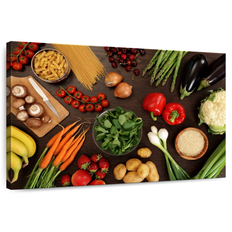 Yarlin Healthy Vegetables, 30" H x 45" W