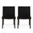 Lounge Chair Of 2, Transitional Outdoor Furniture With Rope Weave And Exotic Wood, Black Metal & 28 In. D X 20.84 W 30.24 H Pair, Minimalist Chairs Wood Base Seat, 27.31D 20.84W 30.24H Inches