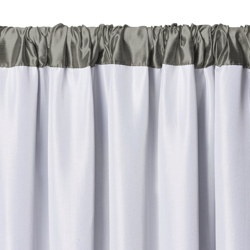 Mahoe Blackout Single Curtain Panel, Gray, 52" W x 108" L