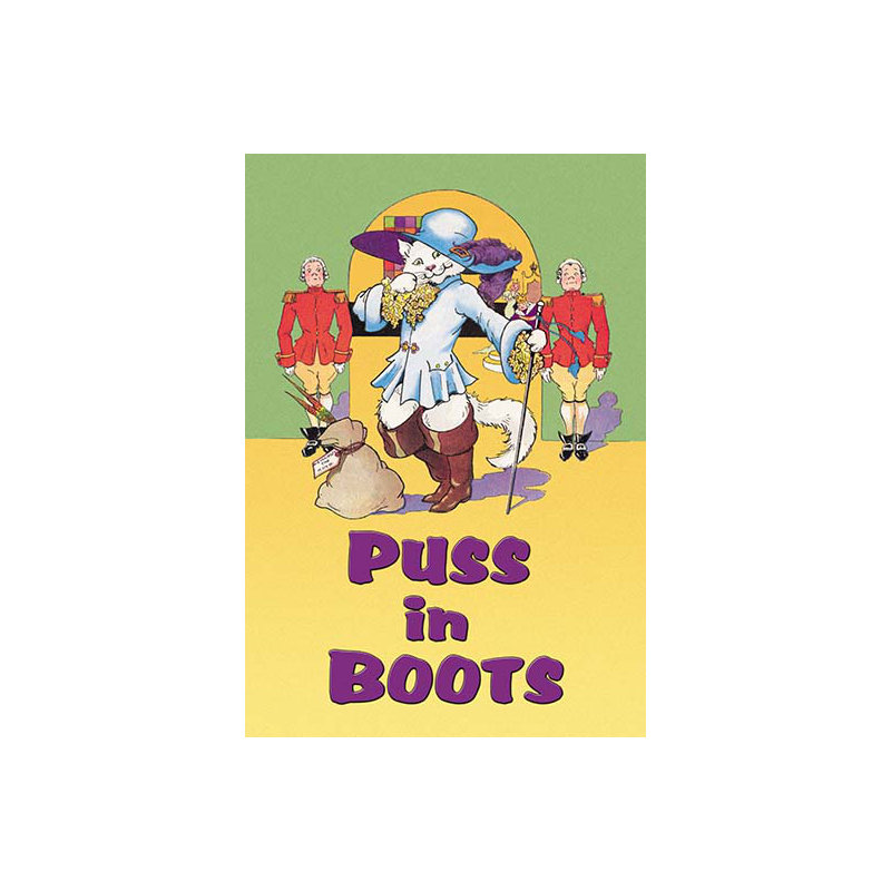 Puss in bottes - publicité imprimée, H 66 po x l 44 po x P 1,5 po