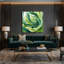 Art mural sur toile vert-1722347493
