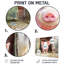 «Cute Farm Pig Portrait - Art mural en métal cochon, reproduction d'art moderne en métal-1351578366