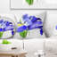 Blue Iris Watercolor - coussin à imprimé floral-30744327-30744331