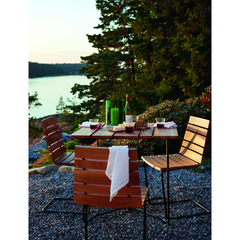 Grinda Table Teak Small, 29" H x 33.5" W x 33.5" L