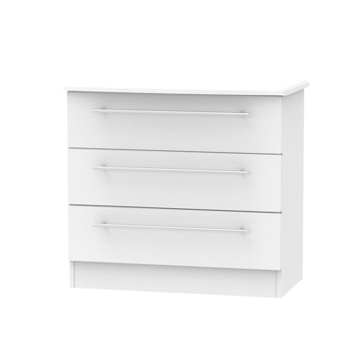 Fully Assembled Levine 3 Drawer Chest