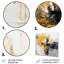 «Gray and Yellow Paint Elegance IV», art mural abstrait en métal-1788985464