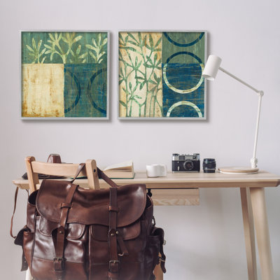 " Modern Botanical Shapes " by Liz Jardine 2 - Pieces