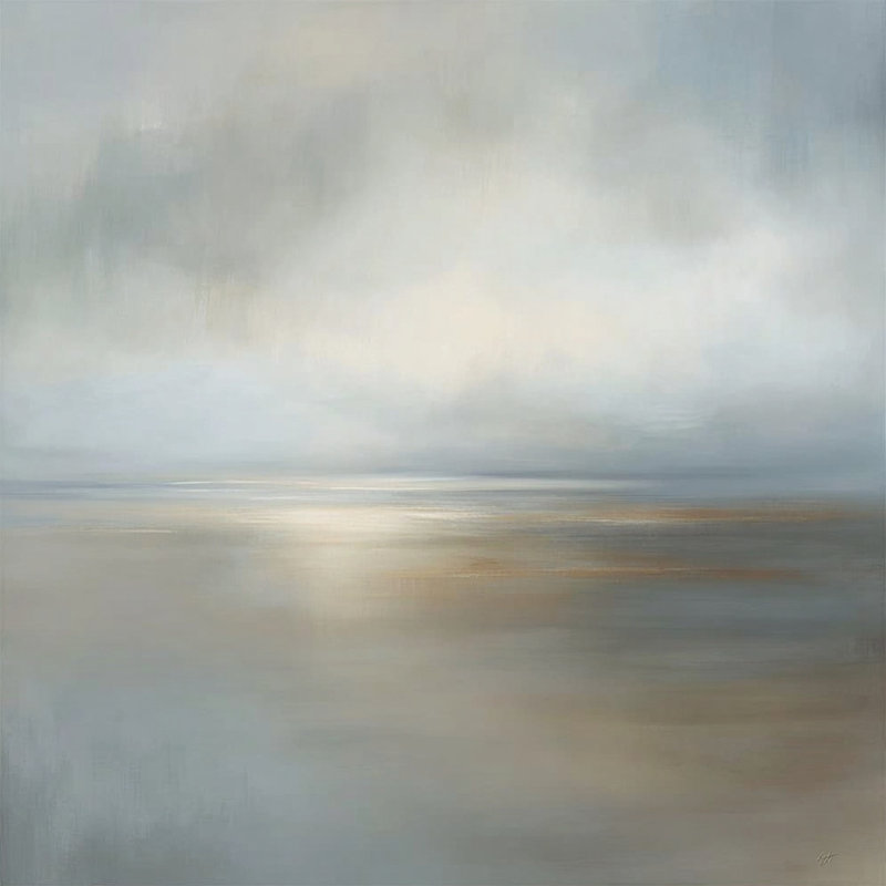 «Distant Coast», art mural sur toile tendue, L 40 po x H 40 po x P 1,5 po