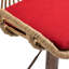 De 2 tabourets de bar rouges, réglables avec repose-pieds pour la cuisine et la salle à manger, base en métal, capacité de 250 lb, coussin de siège en lin, tabourets modernes 2, et charge
