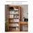 Modern Solid Oak Glass Door Bookcase