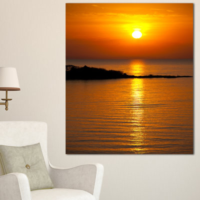 Reproduction de photo sur toile tendue, "magnifique soleil réfléchissante à river"