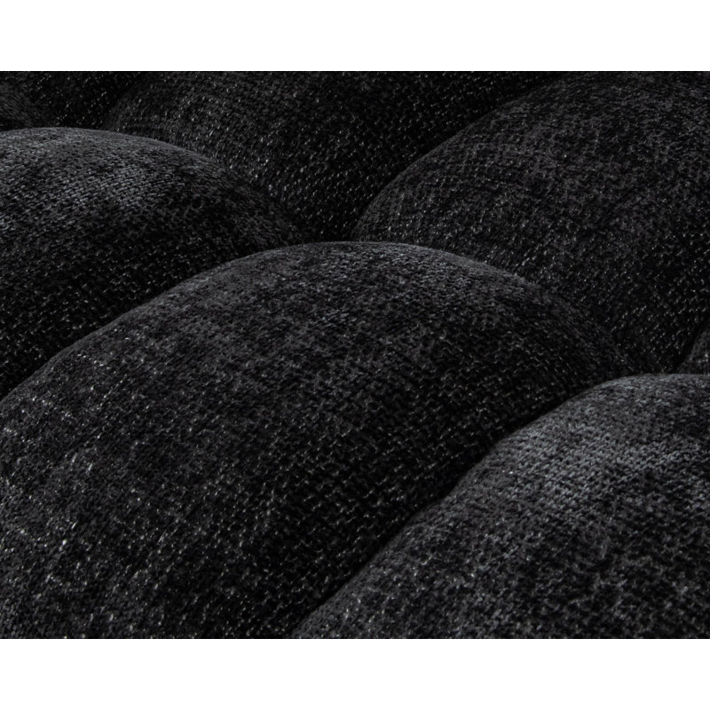 Walter 94" Sofa Beige, Zinc Black