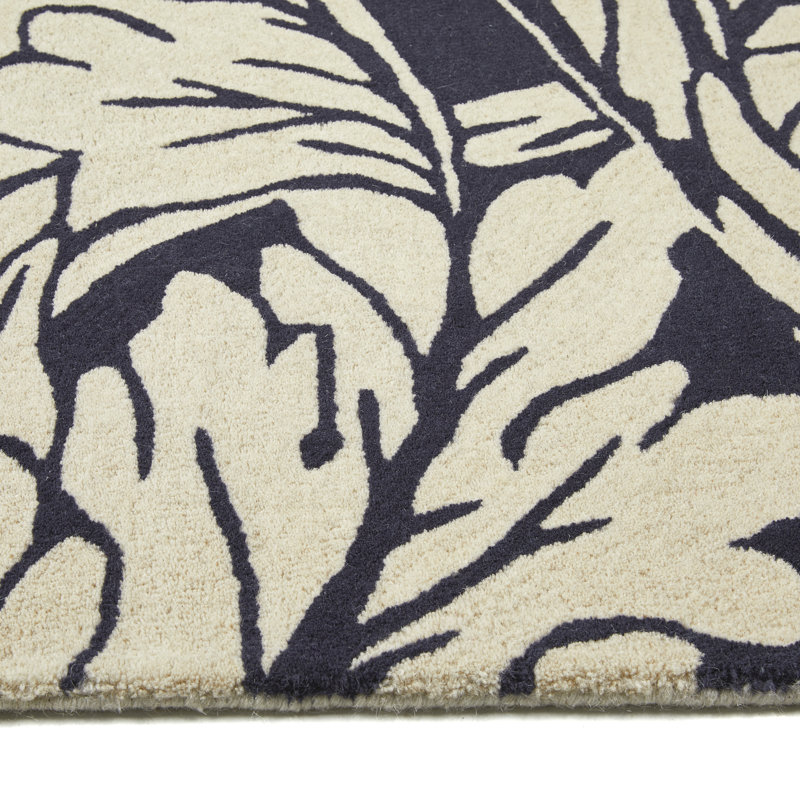 Aroon Floral Wool Area Rug, Rectangle 200 x 290cm