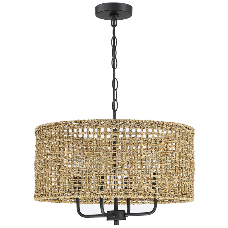 Nevarez 4 - Light Dimmable Drum Chandelier