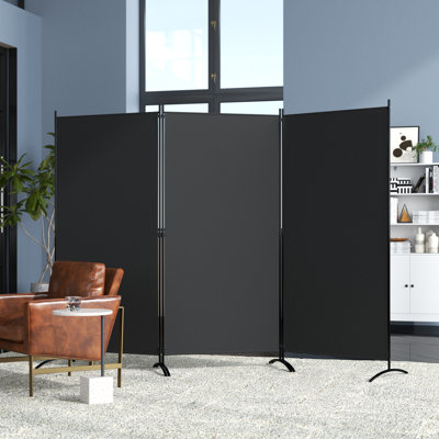 Leveille 102.5 " W x 72 " H 3 - Panel Steel Folding