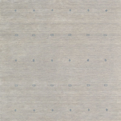 Tapis zone gris clair contemporaine