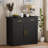 35" H Accent Cabinet,Coffee Bar Cabinet with 2 Drawers and Adjustable Shelf-618501460