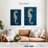 Brampt Antique Seahorse On Blue I-108446437