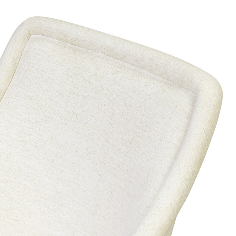 Blaire Swivel Wingback Chair, Crypton Nomad Snow