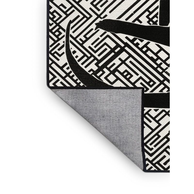 Tapis géométrique moderne lavable à la machine Oryn Bandicoot, 4 x 2