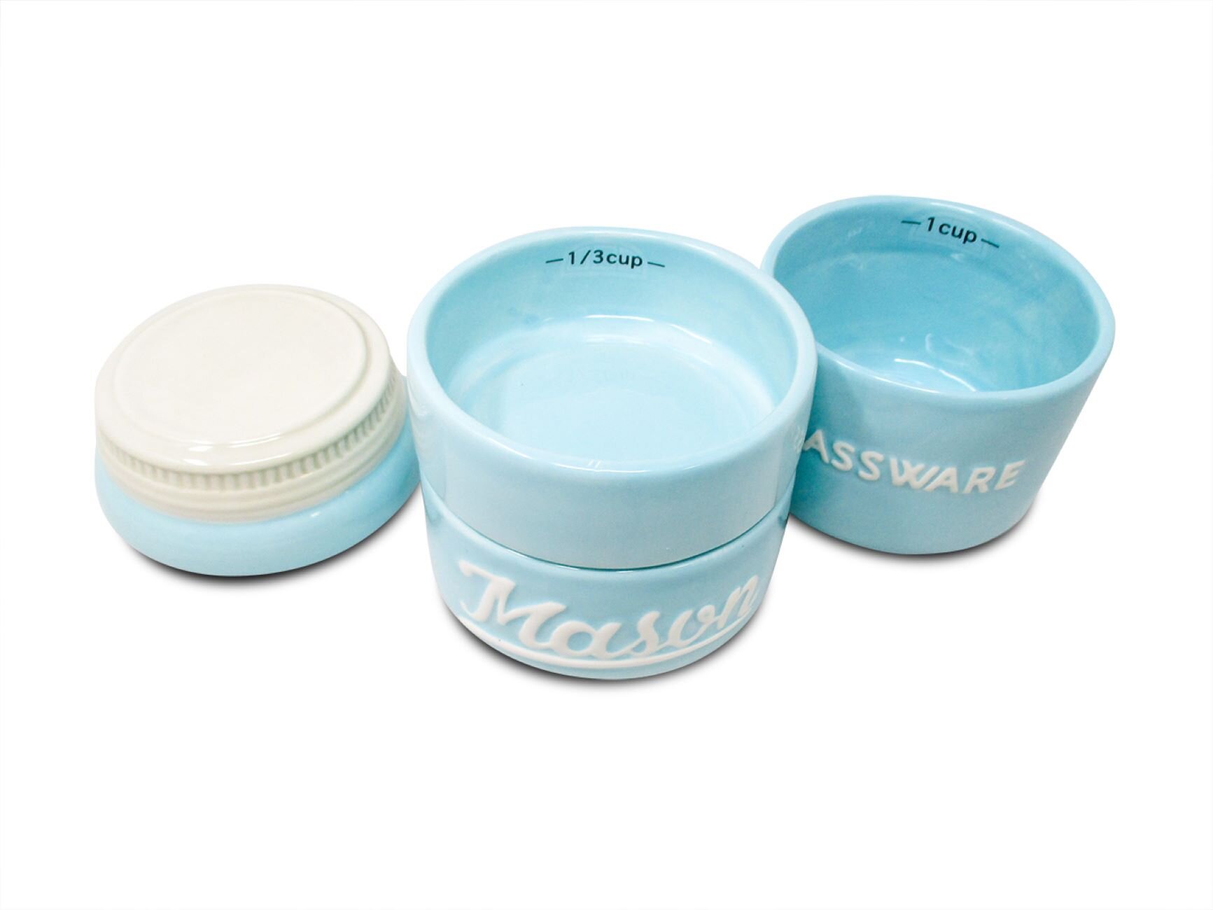 Trademark Innovations 4 -Piece Ceramic Measuring Cup