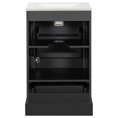 20'' Modern Bathroom Vanity With Ceramic Top