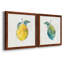 Happy Lemon - Ensemble de 2 peintures sur toile encadrées-1610254248-1610254249