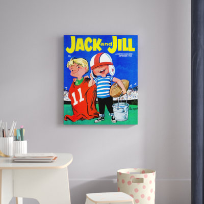'Rugby Players' Print on Wrapped Canvas