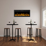 Shelburne Wall Mounted Electric Fireplace - Recessed Fireplace with Front Vent