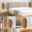 Ensemble de 2 lampes de table Boho Rattan