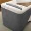 Fauteuil demi-tonneau rembourré Bleier-567674932