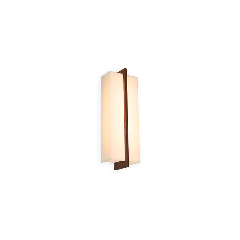 Via LED Dimmable Flush Mount Sconce, Walnut, 2700, 120 V