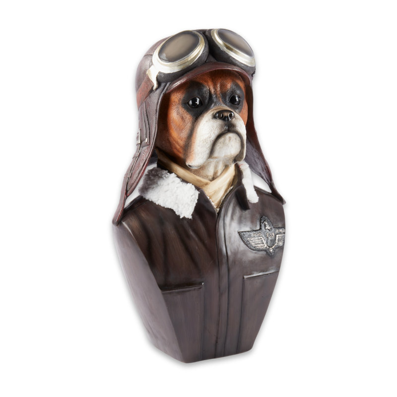 Collectable Resin Pilot Dog
