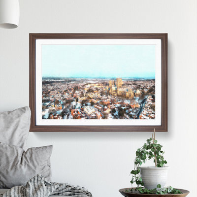 Lincoln Skyline in England - Picture Frame Graphic Art