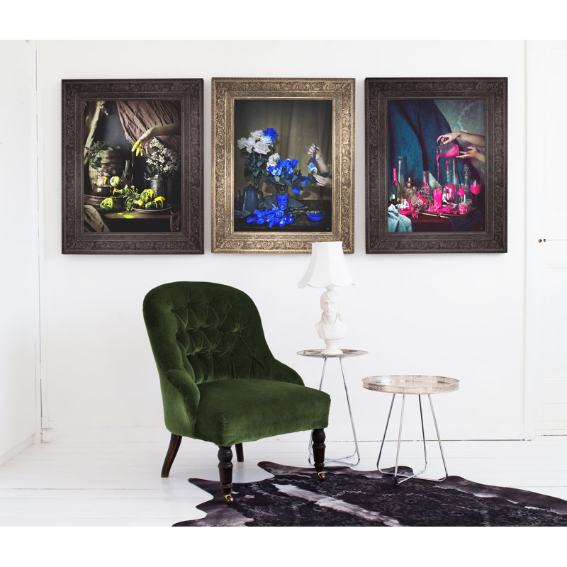 Still Life - Print on Canvas, Black Framed