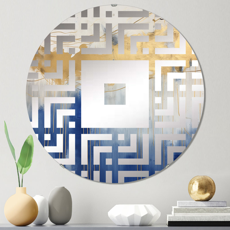 Lebeau - Miroir mural carré, 23,6 po x 23,6 po
