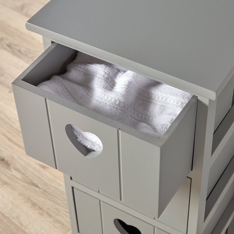 Castillo Fully Assembled 4 Drawer Chest, Grey