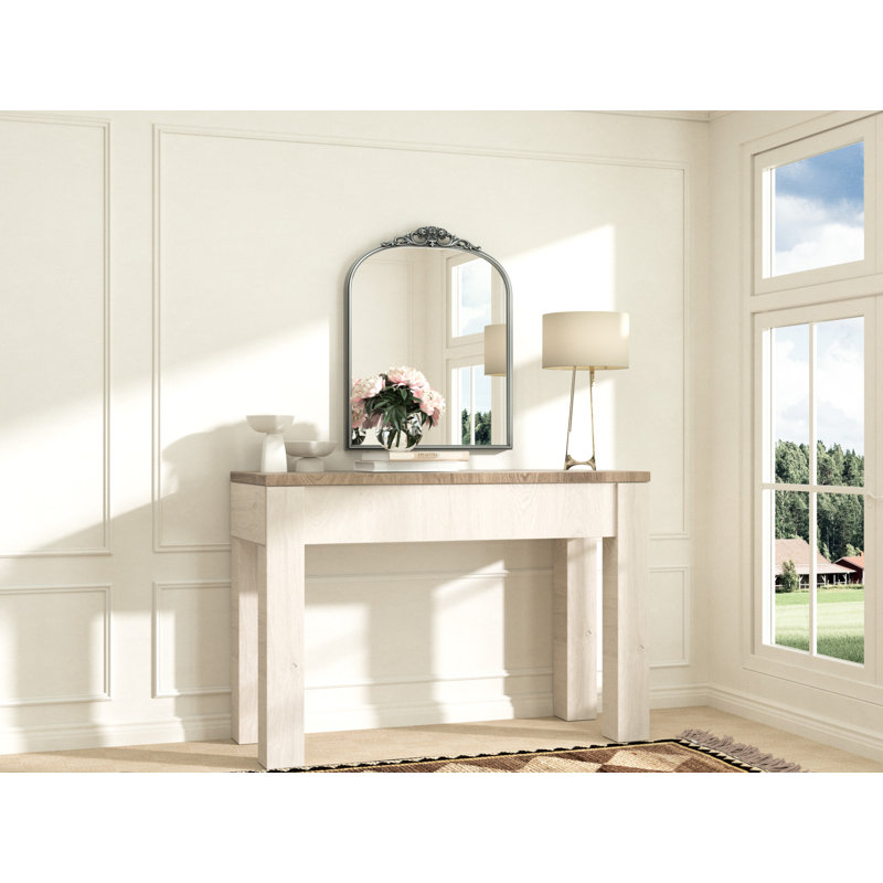 Miroir mural Arnott, Argent antique, 30 po x 24 po