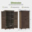 Armoire de rangement de jardin avec casiers l 3 pi x P 2 pi Garden-74282536