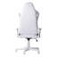 Fauteuil de jeu pivotant à roulettes en velours blanc