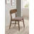 Husnain Dining Side Chair Walnut and Brown
